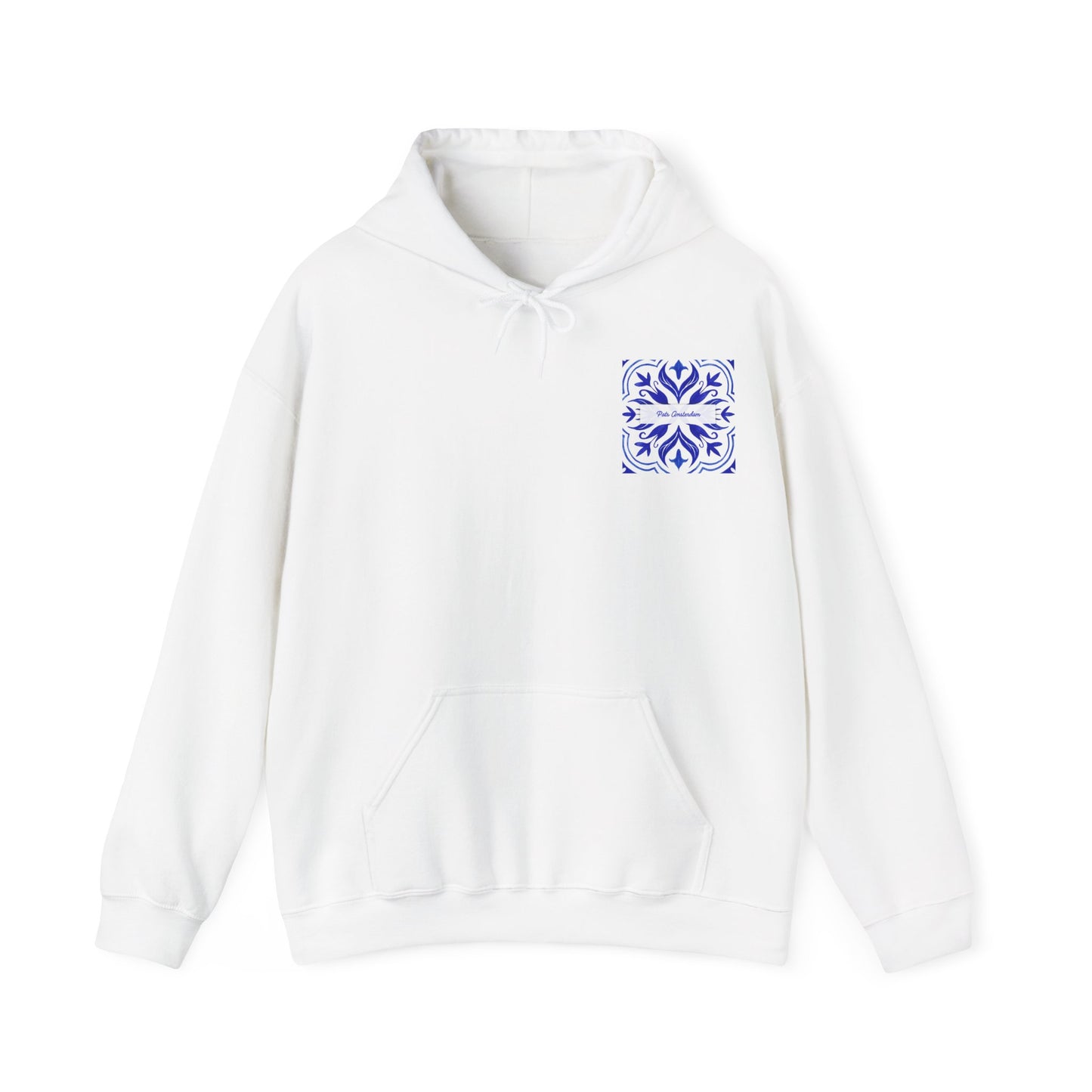 Cozy Unisex Hooded Sweatshirt with Floral Design & Inspirational Quote 'Goed Huwelijk"