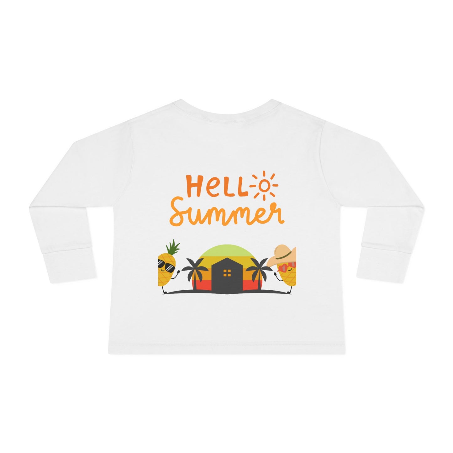 Long Sleeve T-shirt  - Hello Summer Pineapple