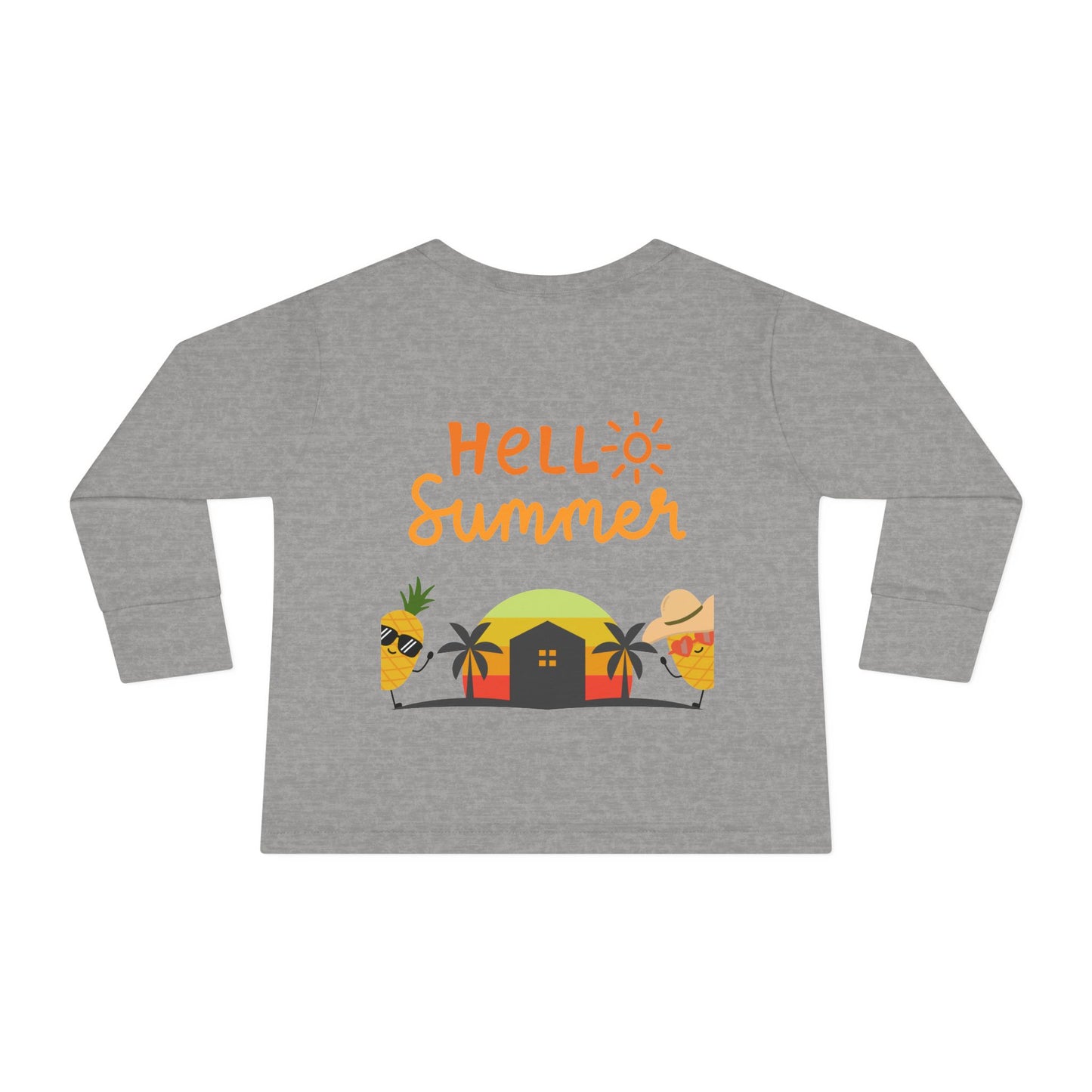 Long Sleeve T-shirt  - Hello Summer Pineapple