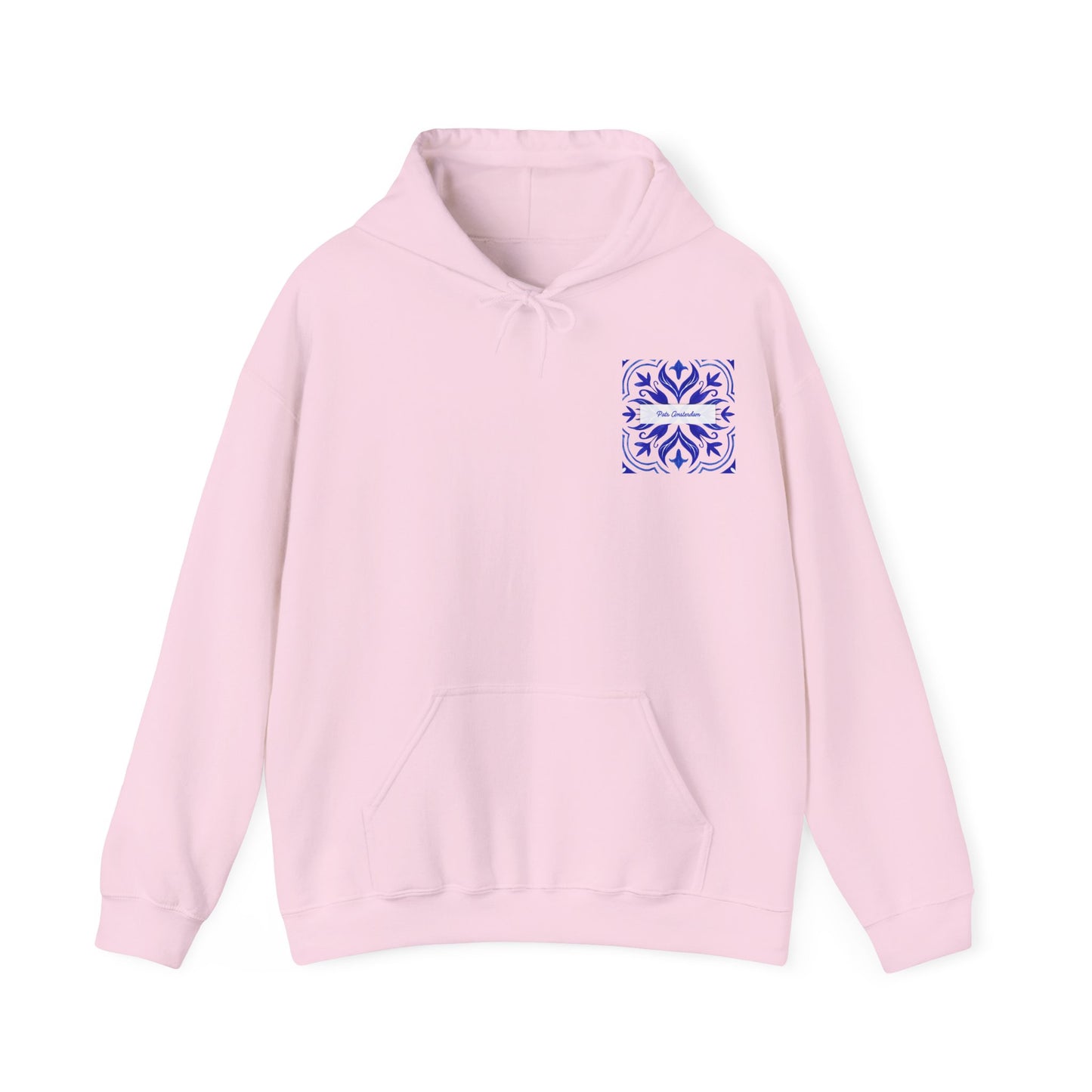 Cozy Unisex Hooded Sweatshirt with Floral Design & Inspirational Quote 'Goed Huwelijk"