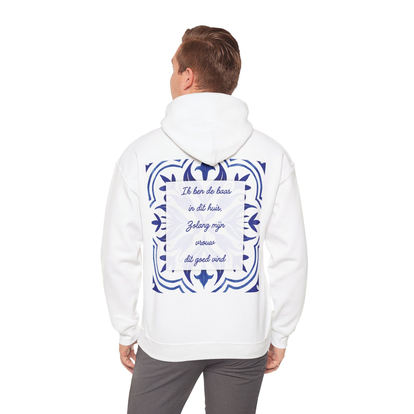 Unisex Hooded Sweatshirt 'zolang mijn vrouw'- Pats Amsterdam - Koningsdag