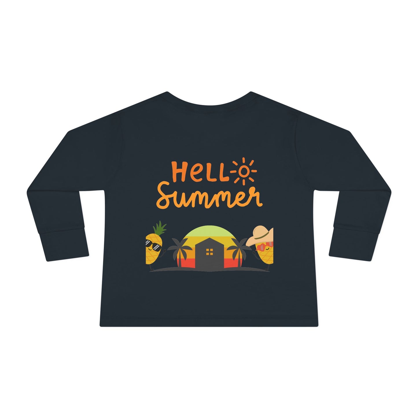 Long Sleeve T-shirt  - Hello Summer Pineapple