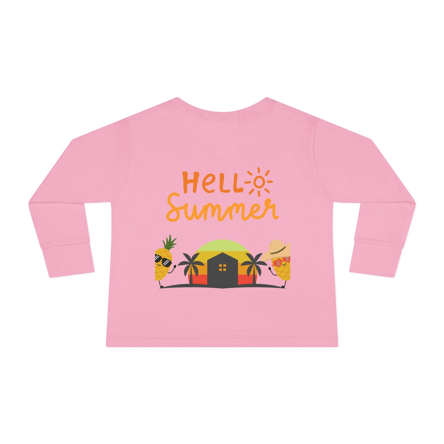 Long Sleeve T-shirt  - Hello Summer Pineapple