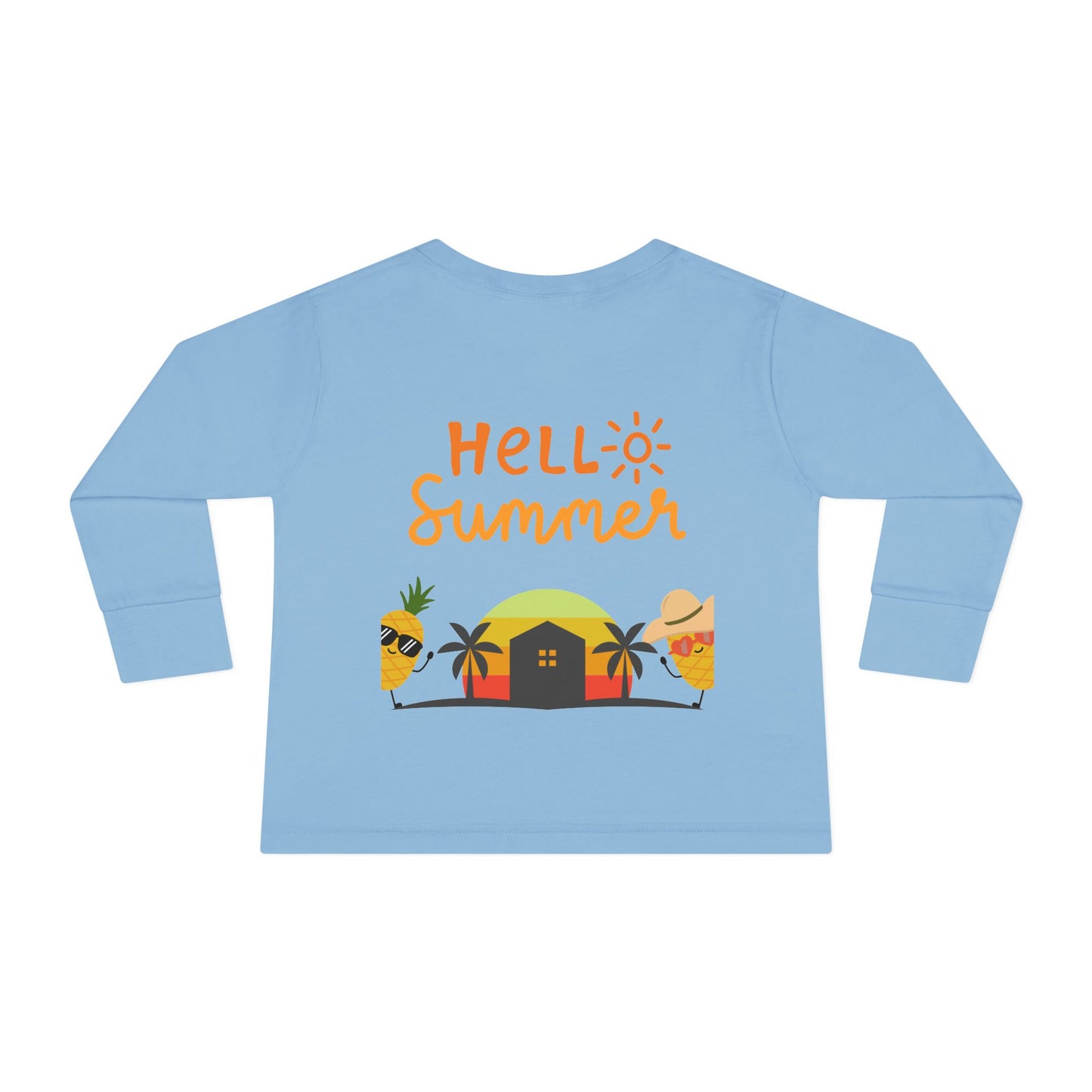 Long Sleeve T-shirt  - Hello Summer Pineapple